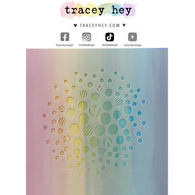 Tracey Hey Stencil - Bubble Burst
